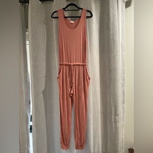 Relaxed, fit pink romper